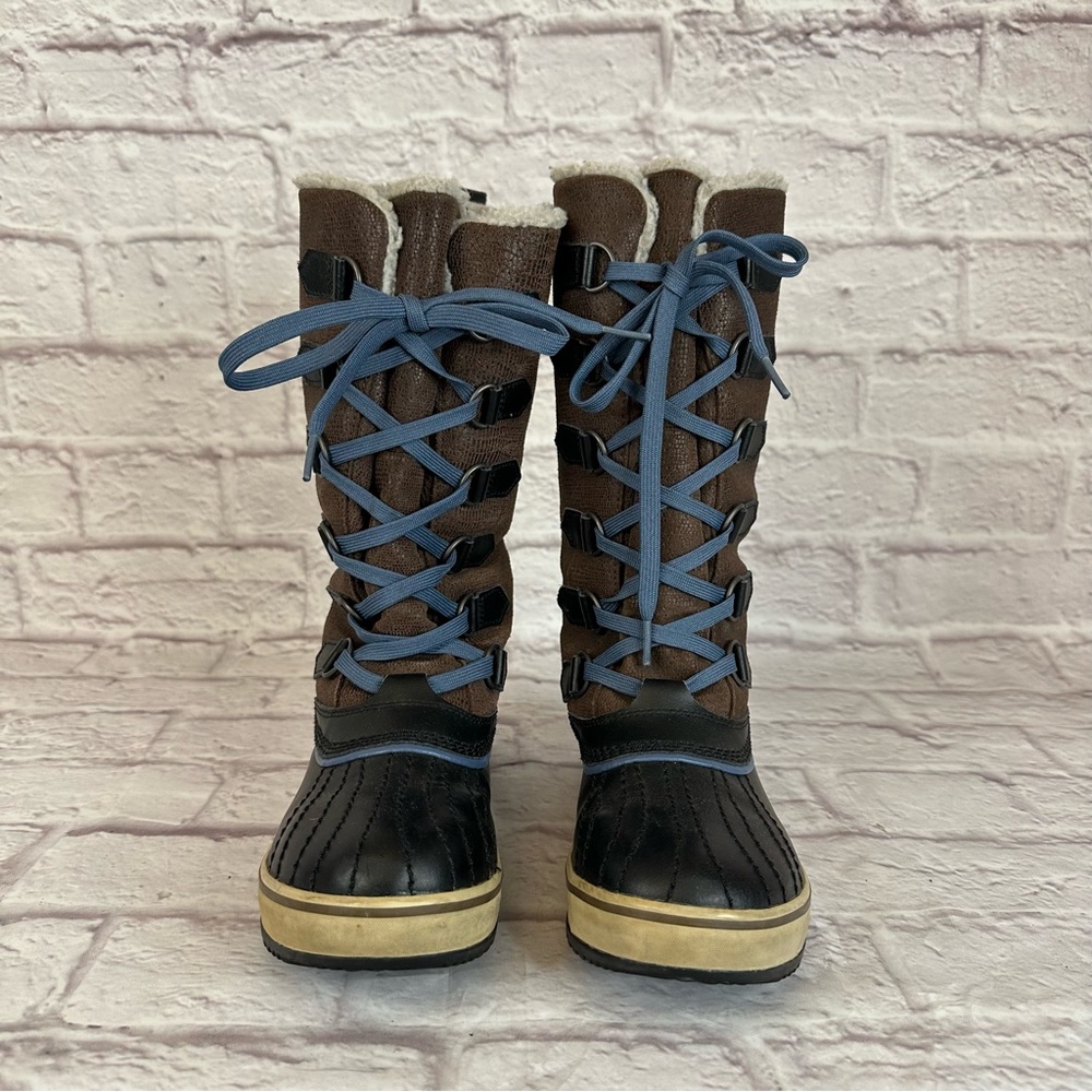 Sorel Women’s 6 Shoe Tivoli Lace Up High Duck Boot Winter Rubber Leather - Picture 3 of 14